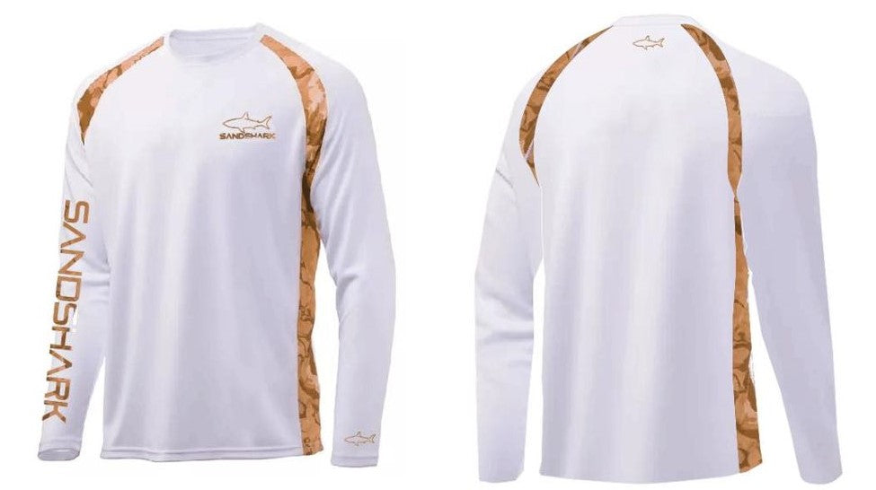 Men's UPF Active Apparel - White/Copper