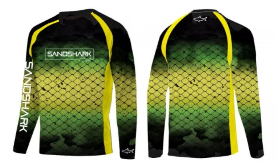 Men's UPF Active Apparel - Green Scales