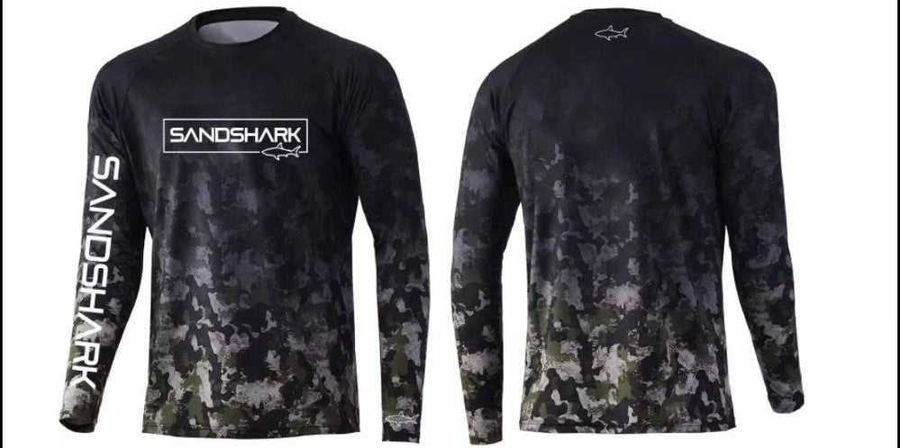Men's UPF Active Apparel - Dark Grey Camo