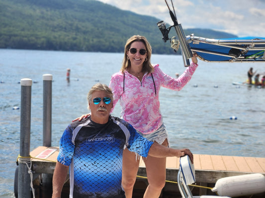 Men's UPF Active Apparel - Blue Scales