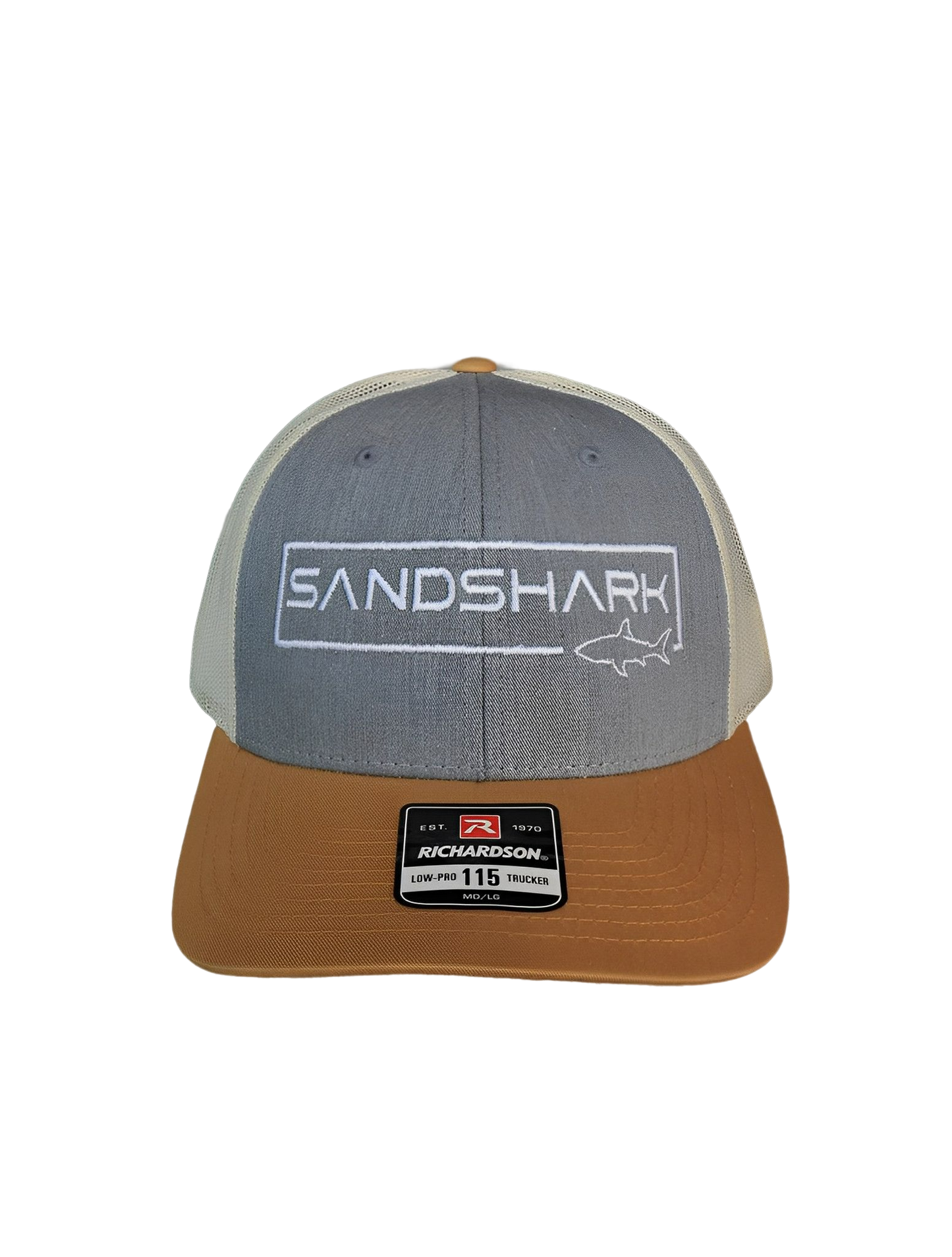 Tri-Color Heather Grey/Birch/Amber Gold Trucker Hat