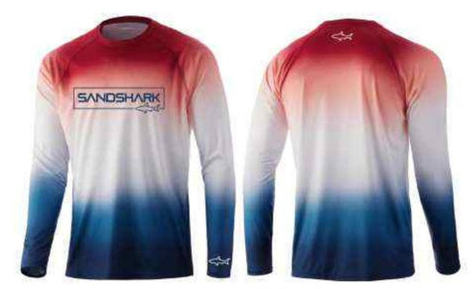 Men's UPF Active Apparel - Red/White/Blue
